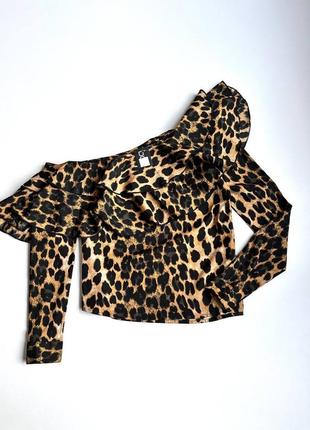 Блуза леопардова boohoo