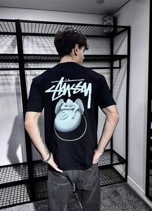 Футболка мужская big logo stussy стуси стусі