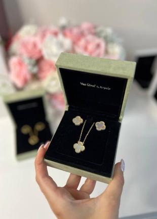 Серьги,подвеска van cleef