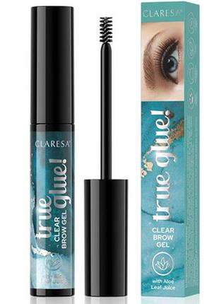 Claresa гель для стійкого стайлінгу брів прозорий true glue! 8г