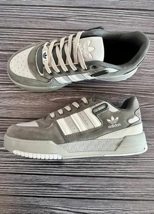 🔥sale! кроссовки adidas forum low grey white