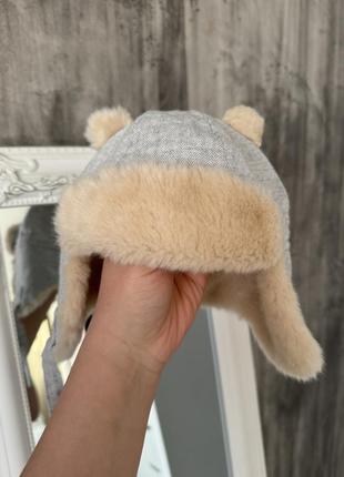 Детская зимняя шапка с ушками теплая шапка с ушками h&amp;m шапка мишка детская шапка для мальчика 12-18м
