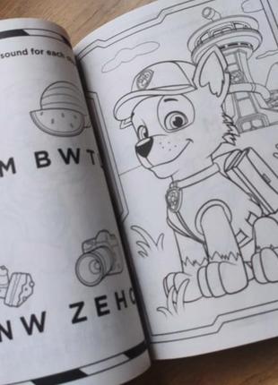 Дитяча  розмальовка jumbo activity colouring book щенячий патруль гонщик скай маршал usa disney