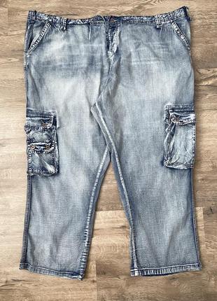 Джинси карго плюс сайз величезні kam jeans