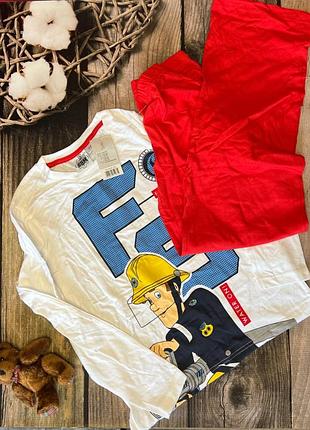 Піжама пожежний сем fireman sam пожарный сэм 134/140 см