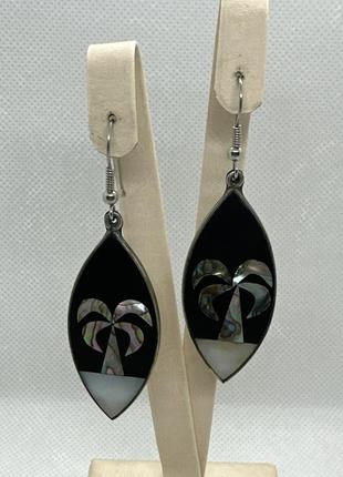 Серьги винтаж альпака