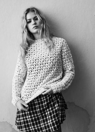 Ажурний джемпер кофта пуловер светр zara 3