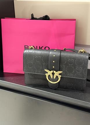 Сумка pinko medium size black чорна