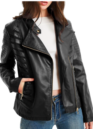 Деми-зима курточка экокожа р.м
утеплена штучним хутром