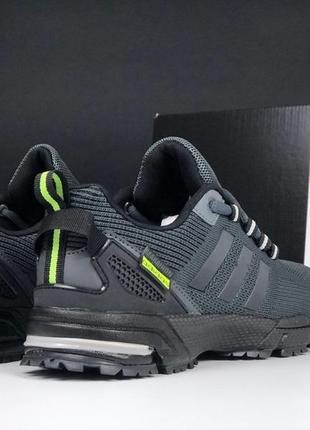 Р.41-45 кроссовки adidas marathon tr серо/салатовые ks 124752 фото