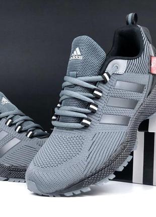 Р.41-45 кроссовки adidas marathon tr серые ks 12478