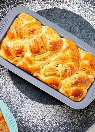 Форма силіконова прямокутна для хліба. тортів, диссертів