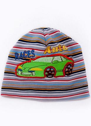 Новые яркие детские тоненькие шапочки 48см, шапка хлопковая, шапка для младенцев