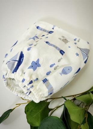 Муслінова простинька на резиночці в коляску, візочок