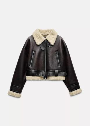 Куртка zara (дублянка)