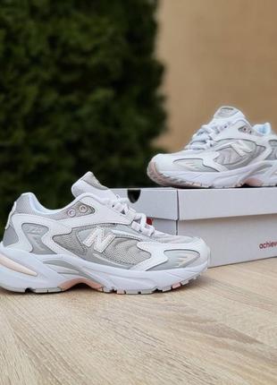 Кроссовки женские new balance 725 белые с серым и пудрой (36-41)