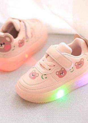 Кросівки з led підсвіткою для дівчинки