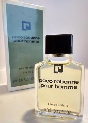 Paco rabanne pour homme миниатюра 5мл
