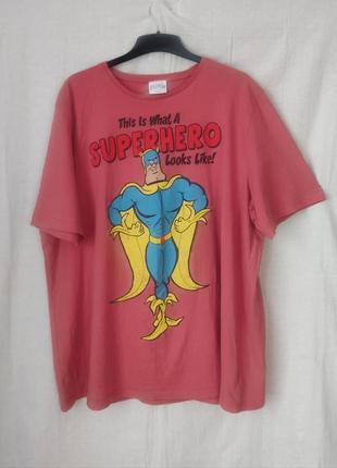 Винтажная футболка с супергероем bananaman george роз. 54-56