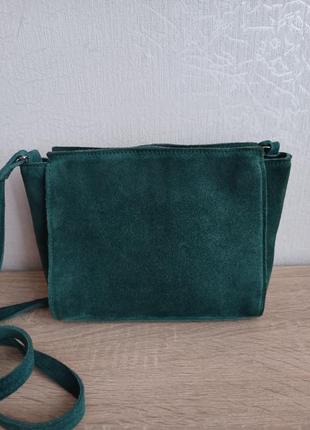 Замшева сумочка через плече👜