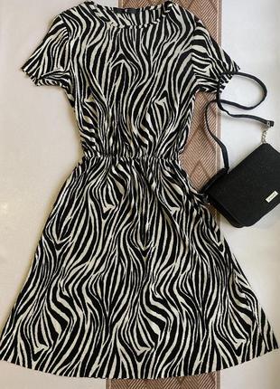 Сукня літня принт зебра