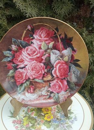 Тарелка коллекционная grase de monaco rose plate, лимит выпуск, состояние нового