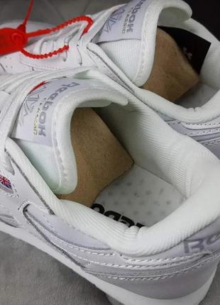 Мужское кроссовки reebok белое кожаное демисезоновое кроссовки рыбок мужские кроссовки reebok4 фото