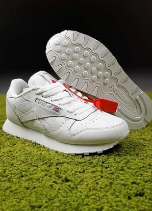 Мужское кроссовки reebok белое кожаное демисезоновое кроссовки рыбок мужские кроссовки reebok2 фото