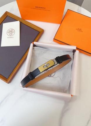 Пояс ремень  тонкий в стиле hermes