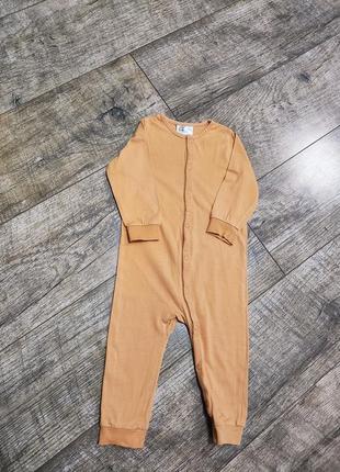 Слип хлопковый, человечек, h&m, р. 74, 6-9мес., длинна 64см