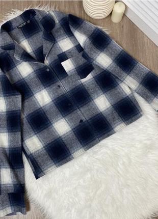 Сорочка утеплена ідеальний стан картата рубашка розмір м л
