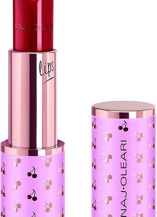 Матовая стойкая помада naj oleari forever matte lipstick 05 red intense тестер как на 3 фото