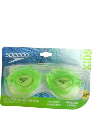 Дитячі окуляри для плавання speedo sunny vibes {3 - 6 років} зеленого кольору