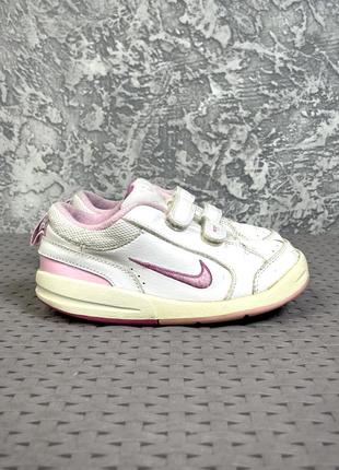 Nike кроссовки 27 размер детские спортивные кожаные белые