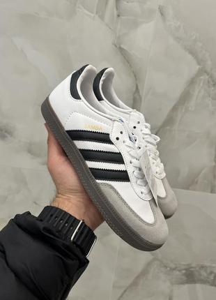 Жіночі кросівки adidas Kanye samba vagan white premium