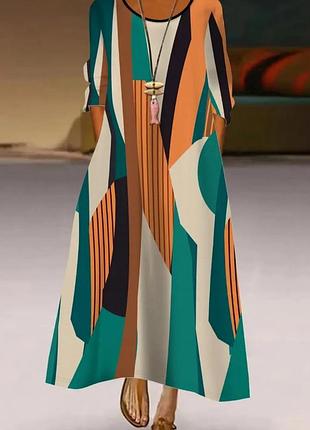 Сукня в геометричний принт
