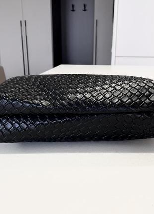 Тренд стильна велика чорна жіноча сумка на плече якісна екошкіра шопер тоут7 фото