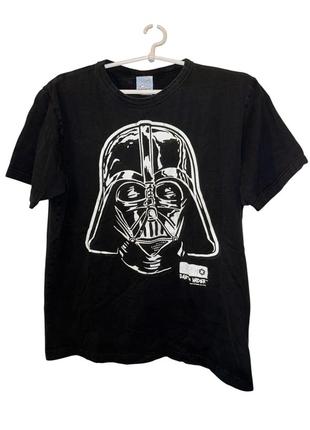 Р. 44-46/s-m чёрная футболка унисекс с дартом вейдером star wars (подойдёт для подростков)