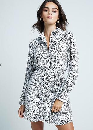 Платье рубашка river island с геометрическим принтом, s/m