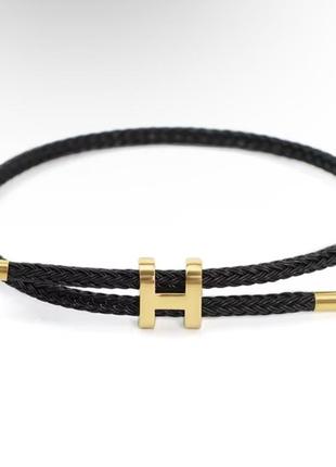 Браслет відомого бренду у стилі hermes біжутерія