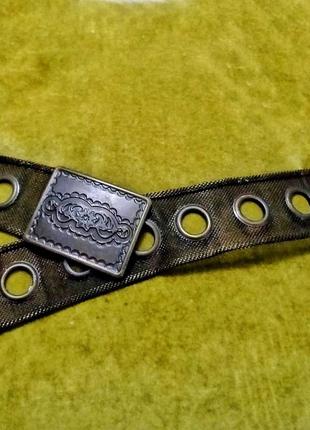 Винтажный пояс женский из тонкой металлической сетки. новый.