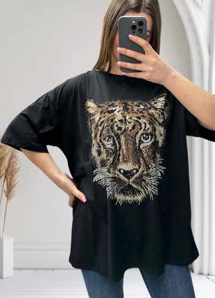 Футболка со стразами