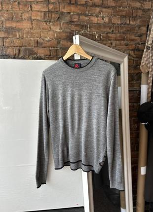 Очень крутая, оригинальная кофта vintage mens sweater dolce &amp; gabbana gray merino wool
