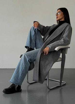 Пальто під пояс2 фото