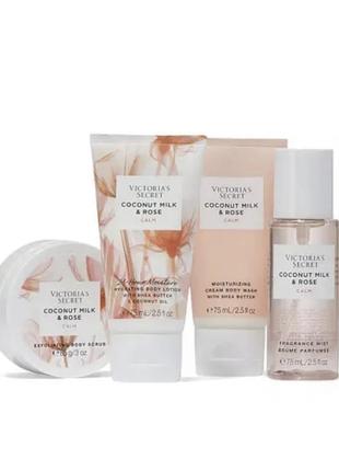 Подарочный набор victoria’s secret the balance starter kit coconut milk & rose