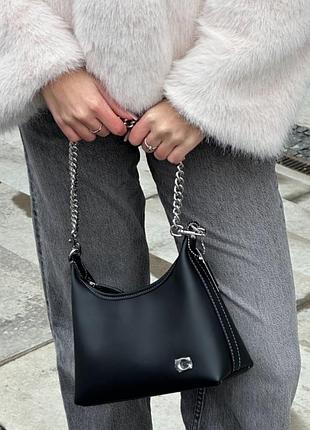 Кожаная натуральная сумка черная бренд coach juliet shoulder bag black smooth leather женская
