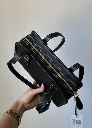 Черная натуральная кожаная сумка бренд coach 1941 Handtasche COACH Sig Ltr Fld Tot C5273 B4 WN8 фото