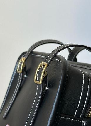 Черная натуральная кожаная сумка бренд coach 1941 Handtasche COACH Sig Ltr Fld Tot C5273 B4 WN7 фото
