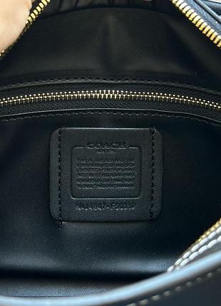 Черная натуральная кожаная сумка бренд coach 1941 Handtasche COACH Sig Ltr Fld Tot C5273 B4 WN6 фото