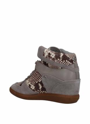 Продаю стильные ботинки michael kors (шоколадные с вставками питона)!